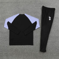 fans version 23-24 Tottenham black with purple half zipper sweater tracksuit