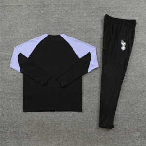 fans version 23-24 Tottenham black with purple half zipper sweater tracksuit - Image 5
