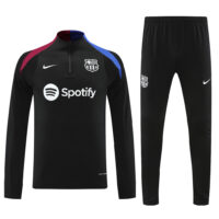 fans version 24-25 Bar black half zipper training tracksuit