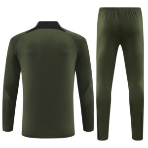 23-24 Bar army green half zipper sweater tracksuit - Image 5