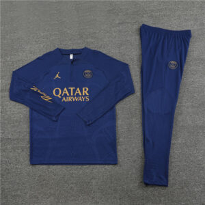 player version 23-24 PS G Jrdan navy blue half zipper training tracksuit - Image 5