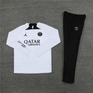 player version 23-24 PS G Jrdan white with black half zipper training tracksuit - Image 5