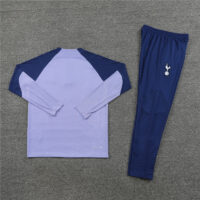 player version 23-24 Tottenham light purple with navy blue half zipper sweater tracksuit