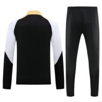 005-3 23-24 Chelsea black with white half zipper training tracksuit
