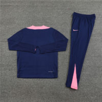 player version 24-25 ATM navy blue with pink half zipper training tracksuit