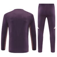 player version 24-25 Arsenal purple with pink stripe pullover sweater tracksuit