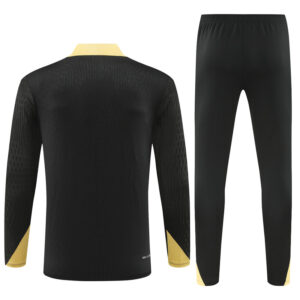 player version 24-25 Bar black with gold half zipper training tracksuit - Image 5