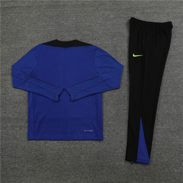 player version 24-25 Bar color blue with black half zipper training tracksuit - Image 5