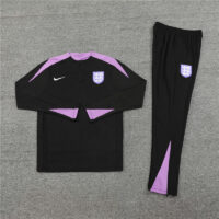 player version 24-25 England black with purple half zipper training tracksuit