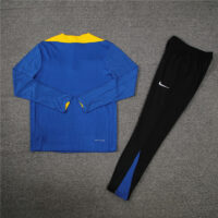 005-331 player version 24-25 Inter color blue with yellow half zipper training tracksuit