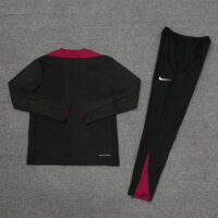 player version 24-25 PS G black with red stripe half zipper training tracksuit