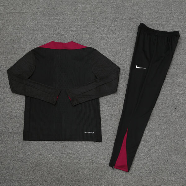 player version 24-25 PS G black with red stripe half zipper training tracksuit - Image 5