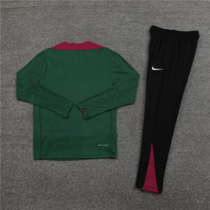 player version 24-25 PS G green with red half zipper training tracksuit - Image 5