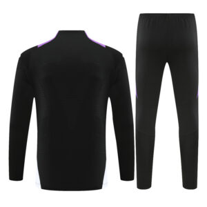 player version 24-25 Real Madrid black with purple pullover training tracksuit - Image 5