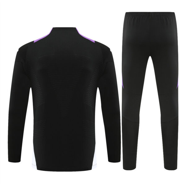 player version 24-25 Real Madrid black with purple pullover training tracksuit - Image 5