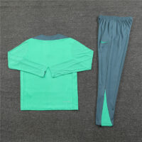 player version 24-25 Tottenham light green with gray half zipper training tracksuit
