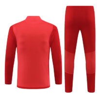 23-24 Bayern red stripe half zipper training tracksuit