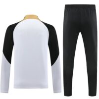 005-4 23-24 Chelsea white with black half zipper training tracksuit