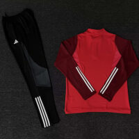 23-24 Bnfc red half zipper training tracksuit