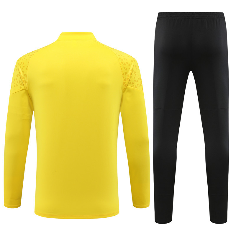 005-49 23-24 Dortmund yellow half zipper training tracksuit