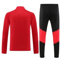 005-5 23-24 Flamengo red half zipper sweater tracksuit