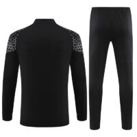 23-24 AC black with gray half zipper sweater tracksuit
