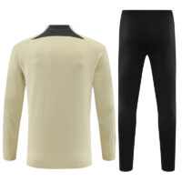 005-50 23-24 Fans version PS G Jrdan beige half zipper sweater tracksuit