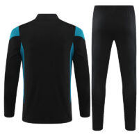 005-51 23-24 Germany black with blue half zipper sweater tracksuit