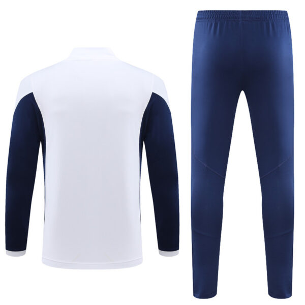 23-24 Italy white with blue half zipper sweater tracksuit - Image 5