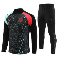 005-63 23-24 Man City camo black half zipper sweater tracksuit