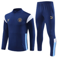005-67 23-24 Man City navy blue half zipper sweater tracksuit