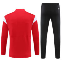 23-24 AC red half zipper sweater tracksuit
