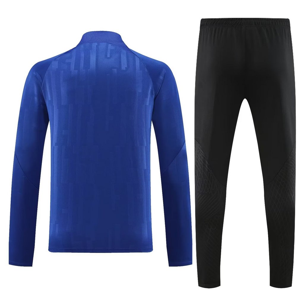 23-24 Inter blue half zipper sweater tracksuit