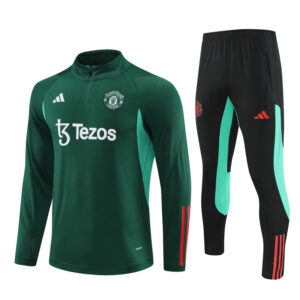 23-24 Manud dark green half zipper training tracksuit - Image 5