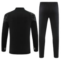 005-78 23-24 Marseille black half zipper sweater tracksuit