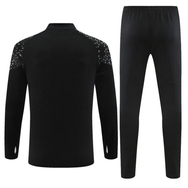 23-24 Marseille black half zipper sweater tracksuit - Image 5