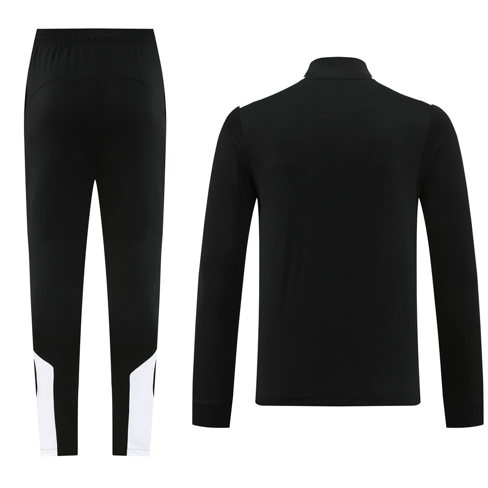 23-24 Newcastle black half zipper training tracksuit