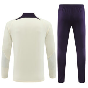 23-24 PS G beige with purple half zipper sweater tracksuit - Image 5