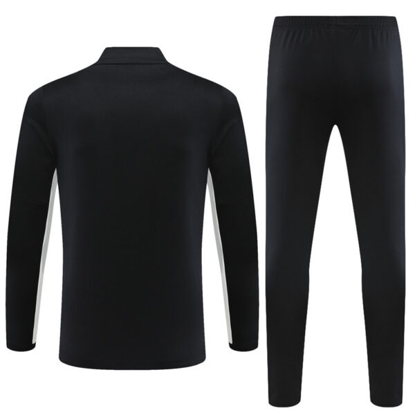 23-24 PS G black with white stripe half zipper sweater tracksuit - Image 5