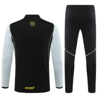 006-10 23-24 Algeria black with white half zipper sweater tracksuit