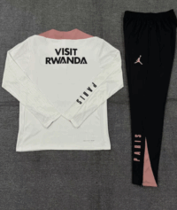 player version 24-25 PS G Jrdan white with pink half zipper training tracksuit
