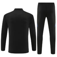 006-111 24-25 Germany black half zipper training tracksuit