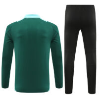 006-131 24-25 Manud green with black half zipper training tracksuit