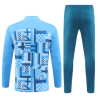 24-25 Marseille camo light blue half zipper training tracksuit