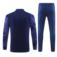 24-25 Real Madrid navy blue with dragon half zipper training tracksuit