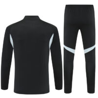 25-26 Argentina black with white stripe half zipper sweater tracksuit