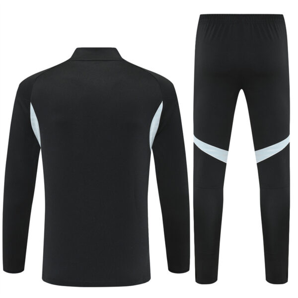 25-26 Argentina black with white stripe half zipper sweater tracksuit - Image 6