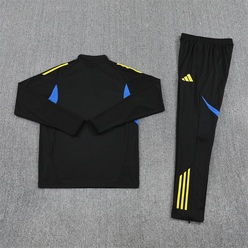 25-26 Manud black with blue half zipper sweater tracksuit