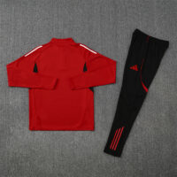 25-26 Manud red half zipper sweater tracksuit