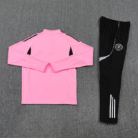 006-188 25-26 Miami pink half zipper sweater tracksuit